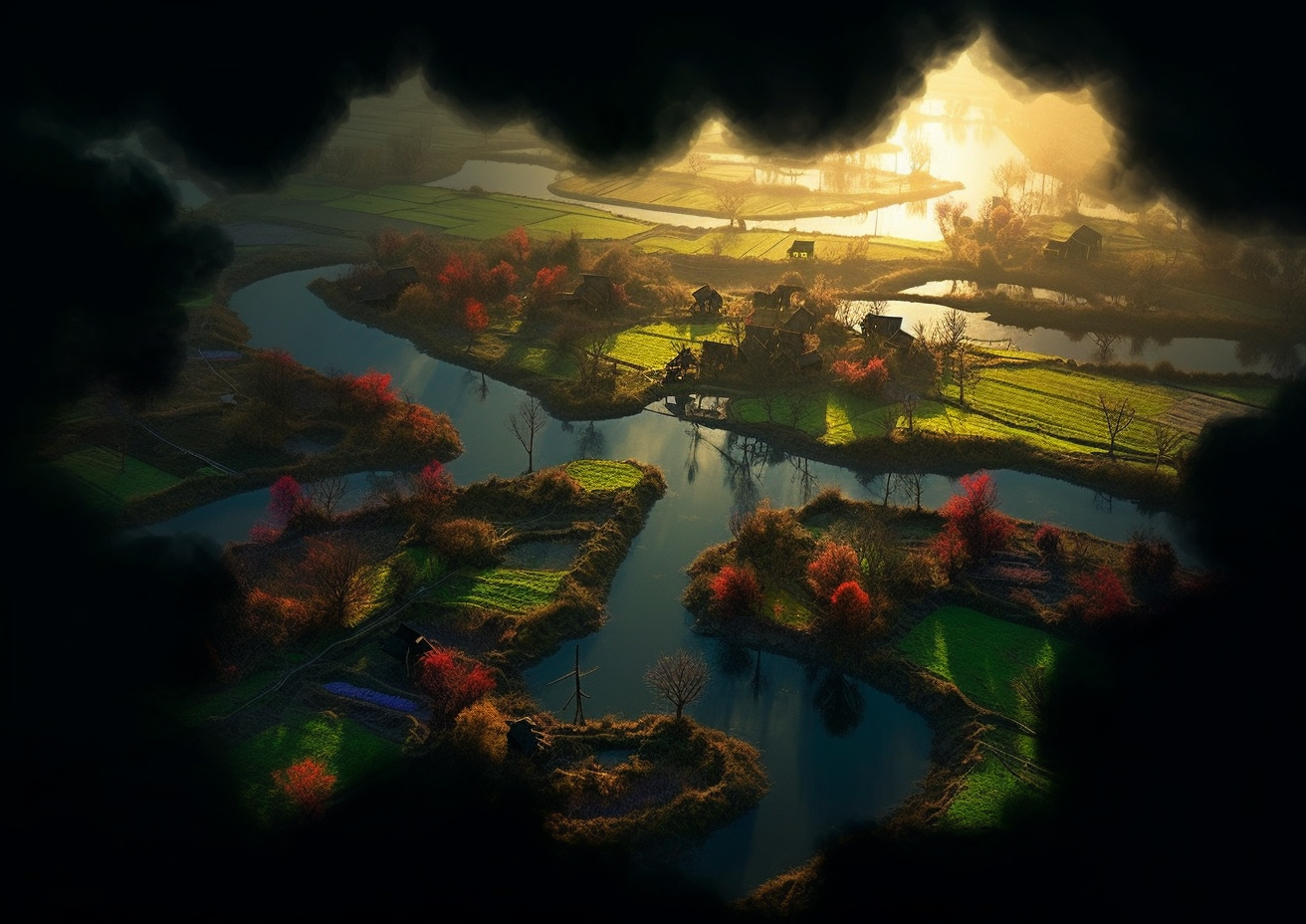 Preview for Fantasy-landscape-aerial-view-ai-images-background-117ae