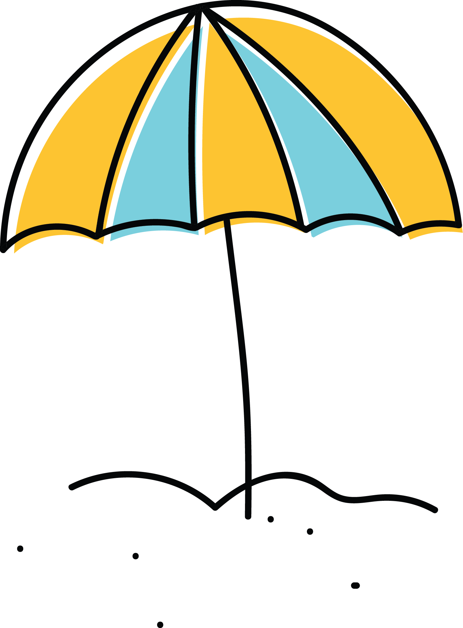 Preview for Beach-umbrella-illustration-summer-sticker-77d99