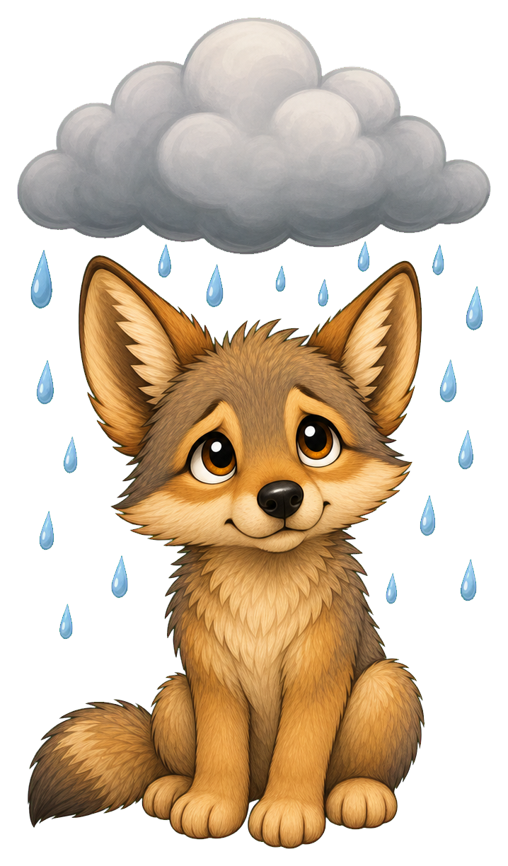 Preview for Coyote Under Cloud Sticker
