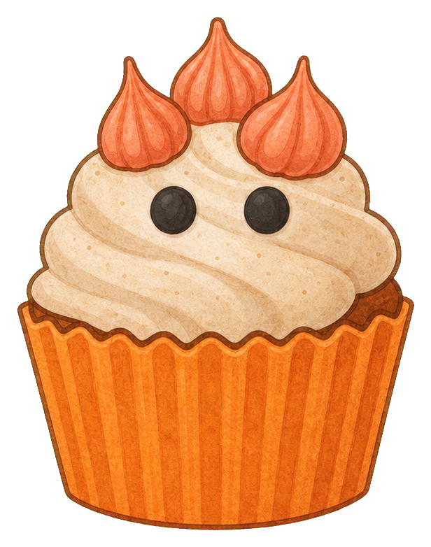 Preview for Lilac Monster Halloween Cupcake Sticker