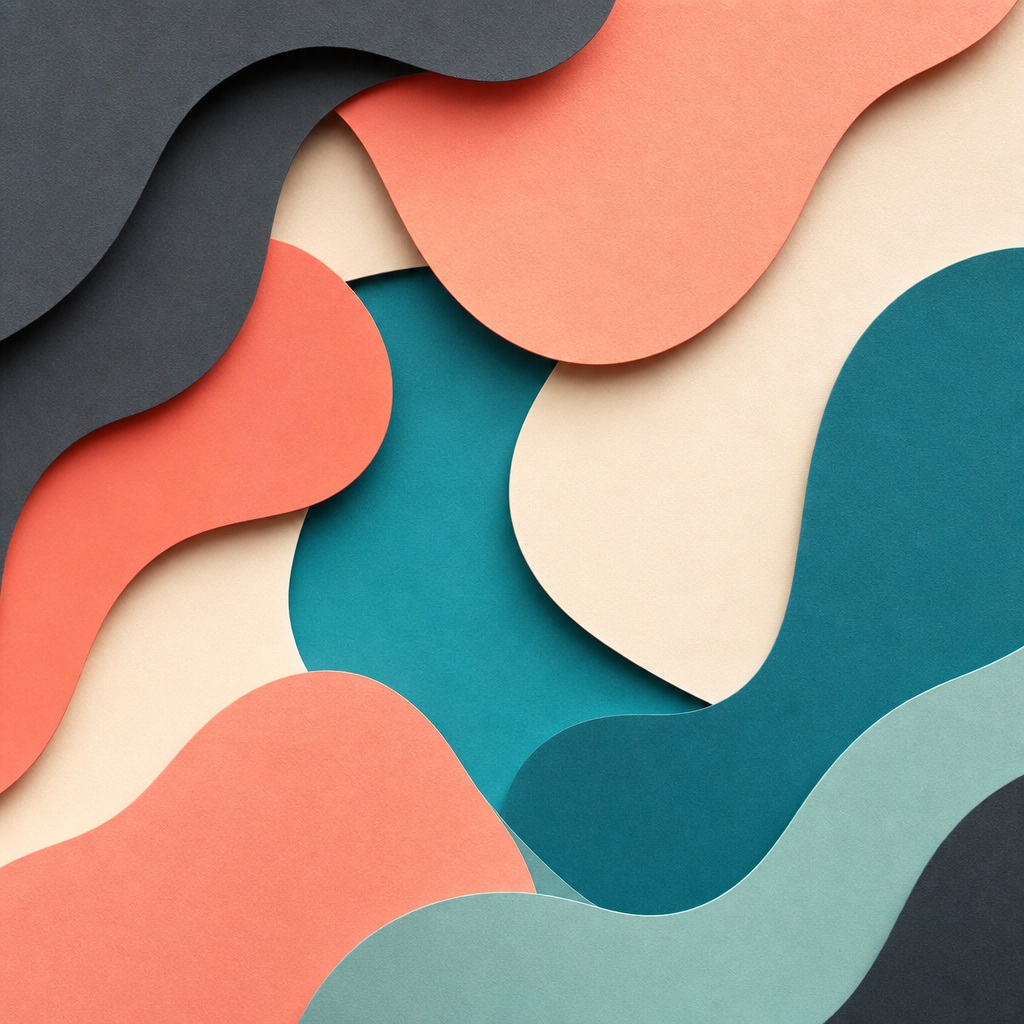 Preview for Pastel Abstract Layered Paper Background