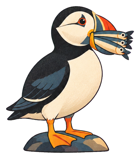 Preview for Puffin With Fish