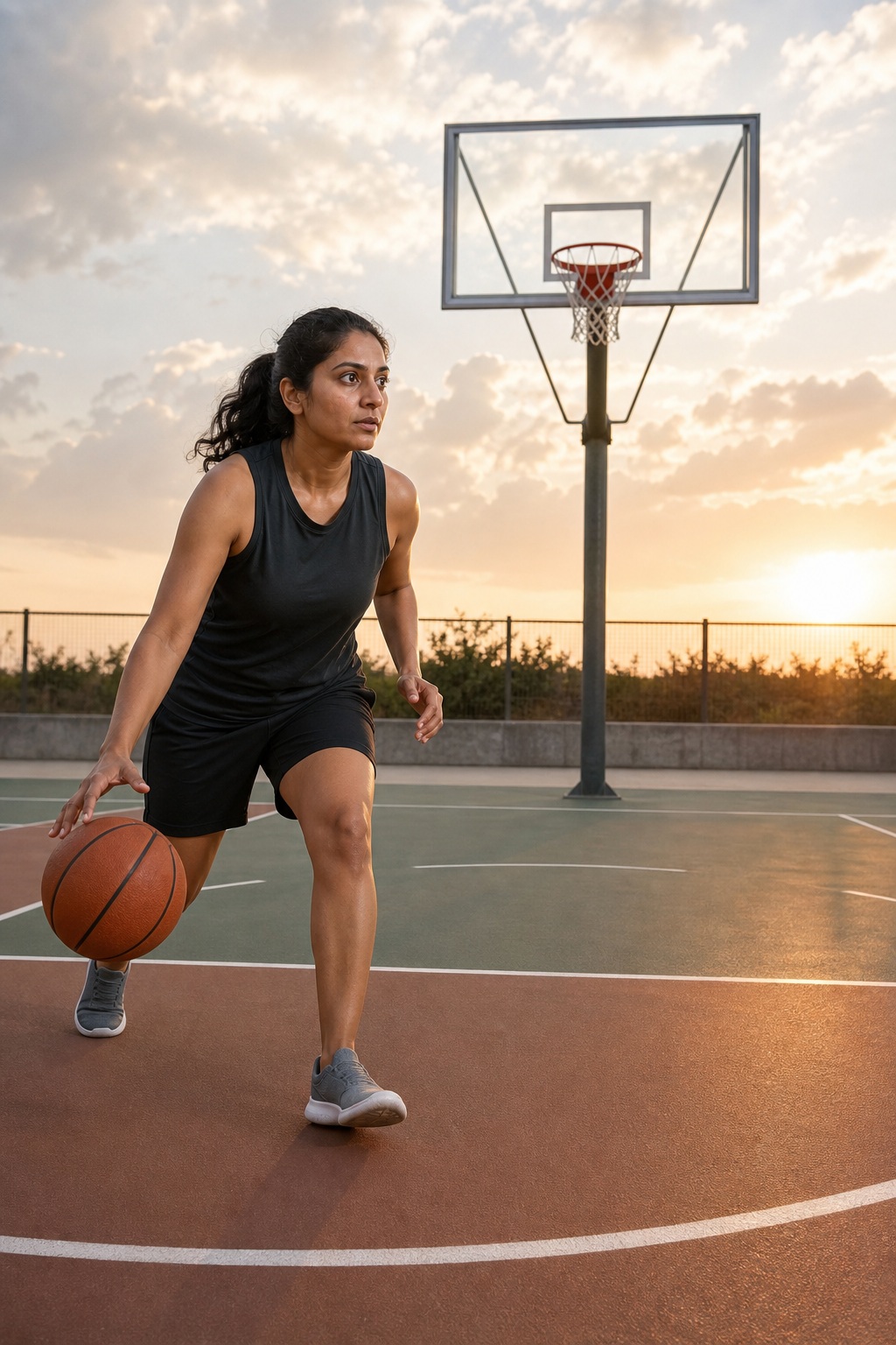 Preview for Basketball Court Vertical Drive Background