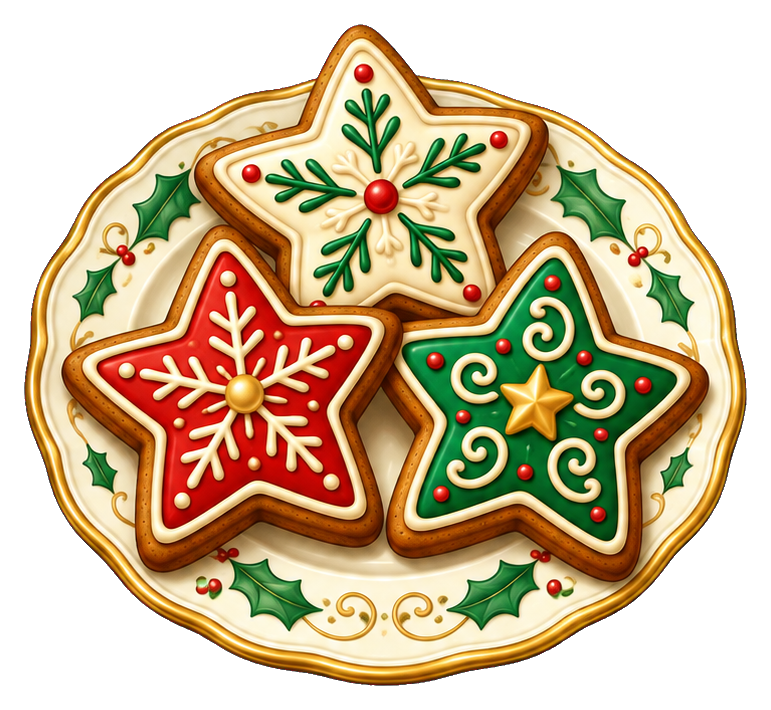 Preview for Christmas Star Cookie Plate