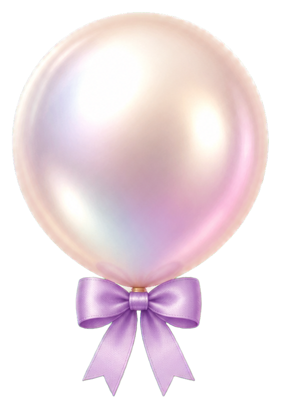Preview for Pearl Balloon Sticker For Birthday Designs