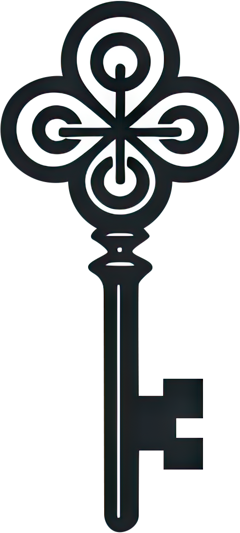 Preview for Ornate-key-design-logo-object-sticker-fe8ef