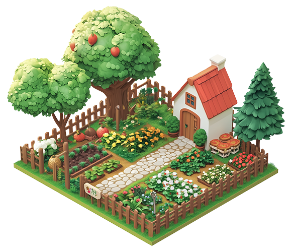 Preview for Cozy-garden-oasis-sticker-f7603