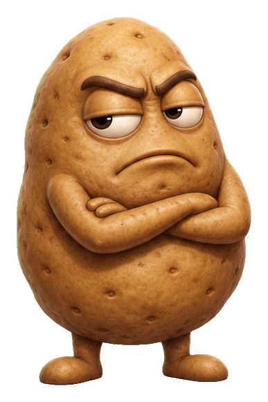 Preview for Unimpressed Potato Sticker