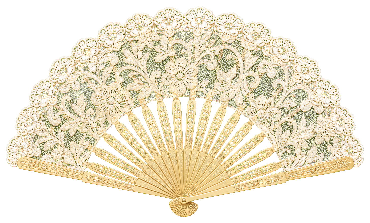 Preview for Lace Wedding Fan Sticker