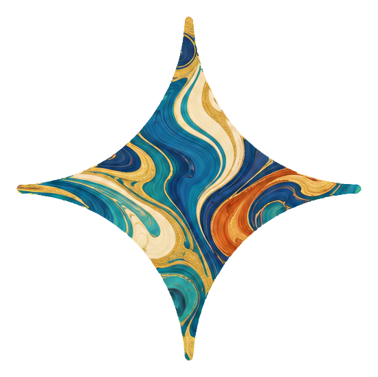 Preview for Marbled Celestial Shapes Four Point Sparkle