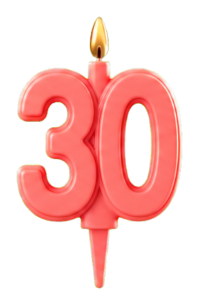 Preview for Candle 30 Birthday Sticker