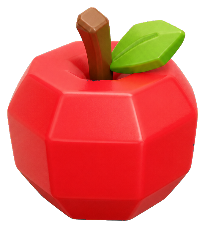 Preview for Blocky Apple Sticker