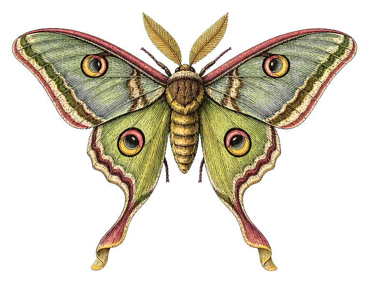 Preview for Emperor Moth Vintage Sticker