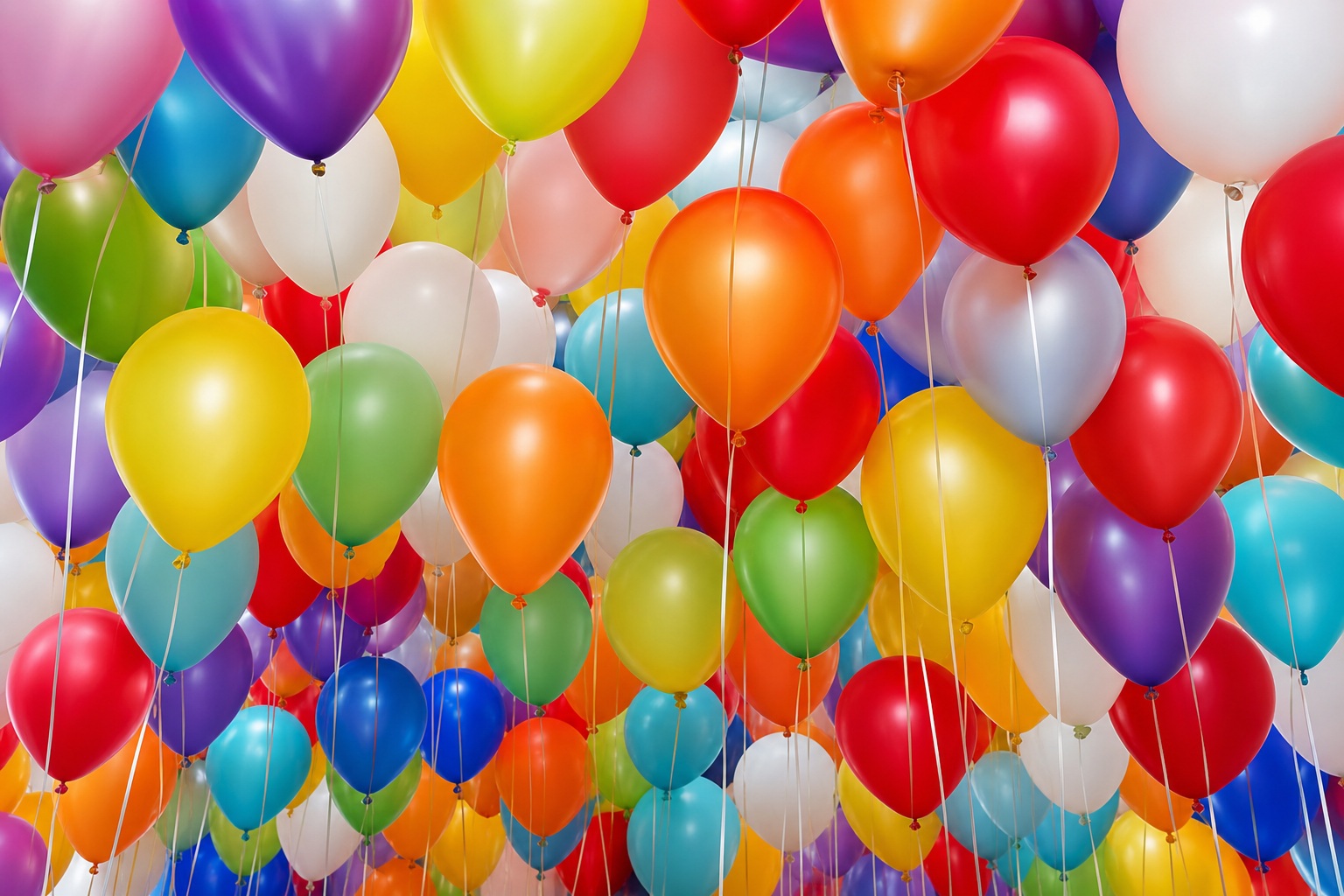 Preview for Rainbow Balloon Canopy Stock Background