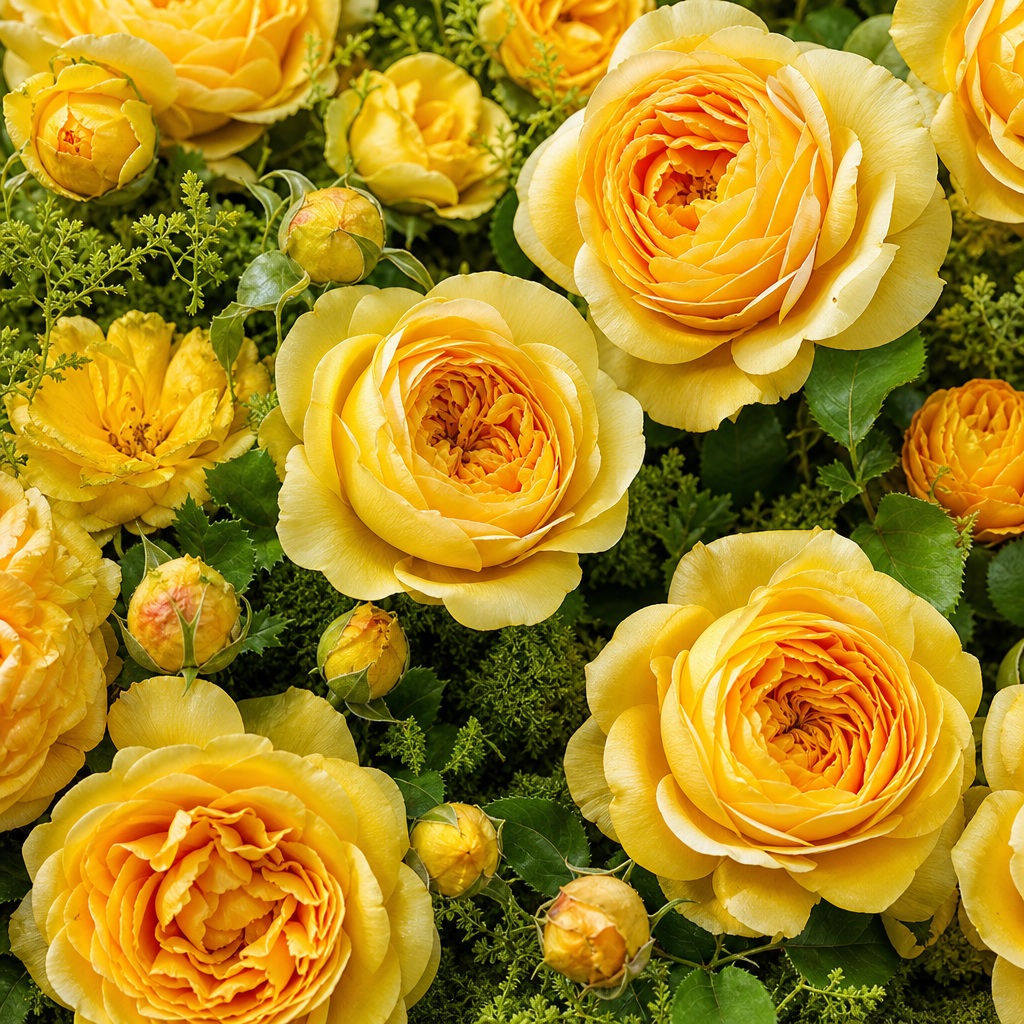 Preview for Yellow Floral Background Stock Image