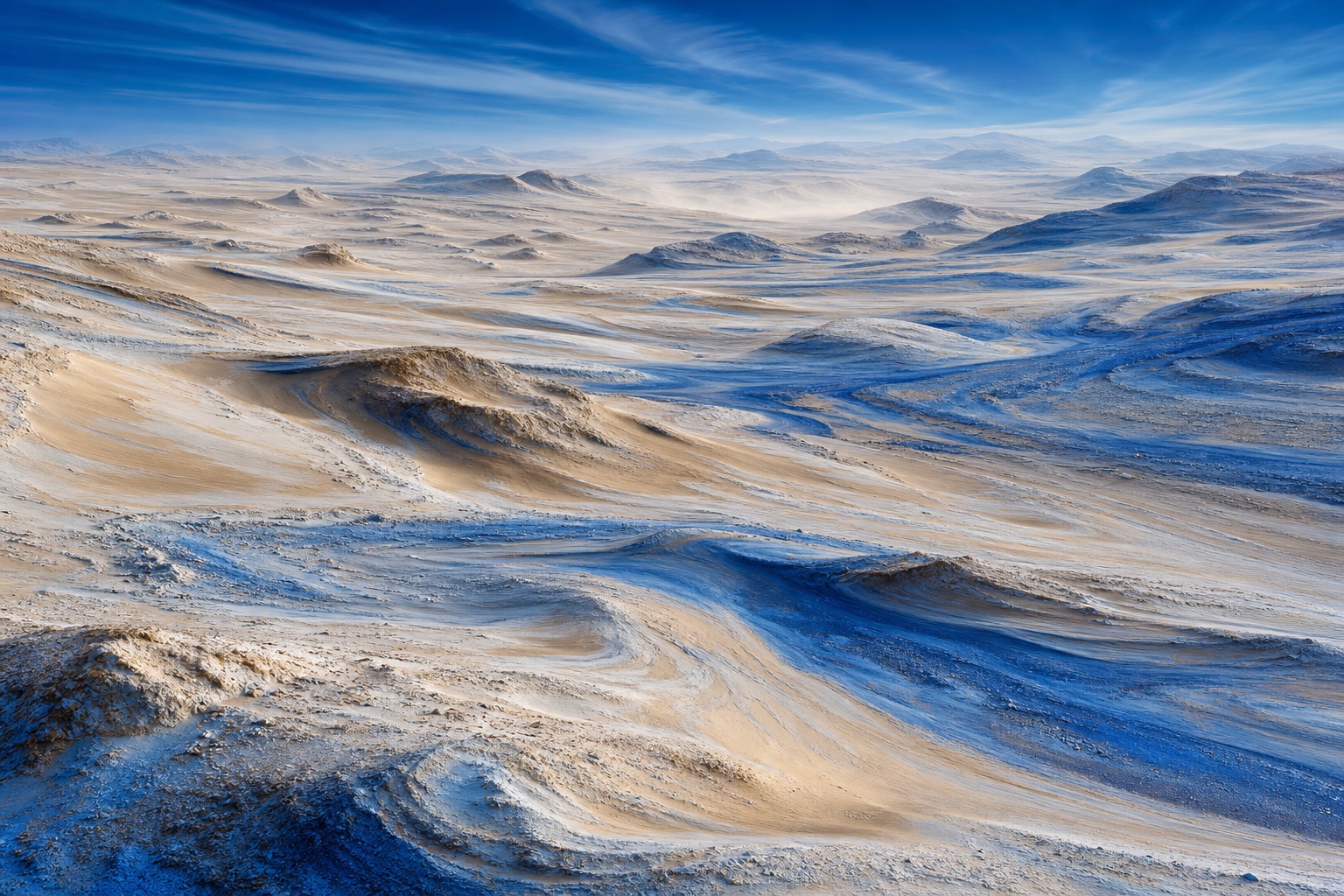 Preview for Cobalt Desert Landscape Background