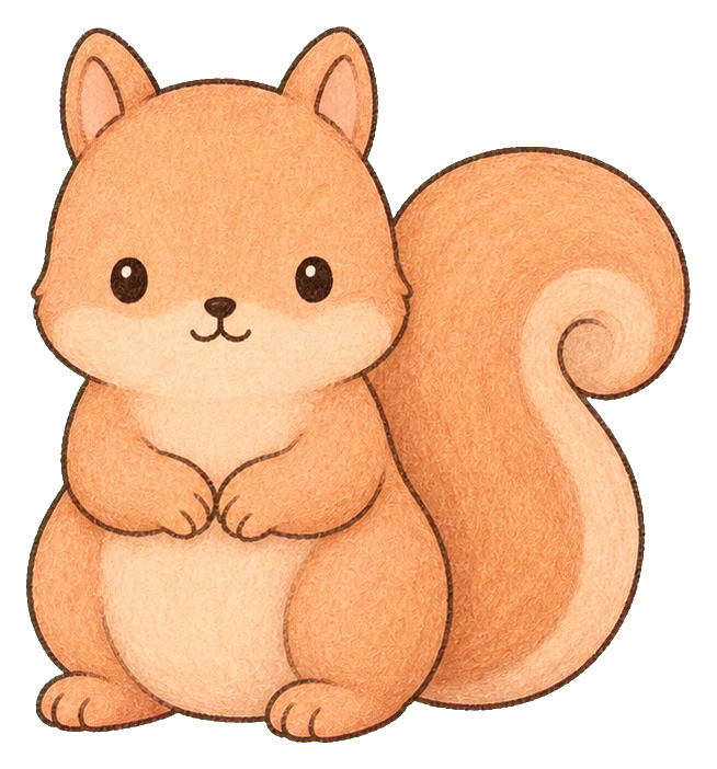 Preview for Cute Squirrel Sticker