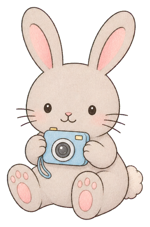 Preview for Kawaii Rabbit With Camera Sticker