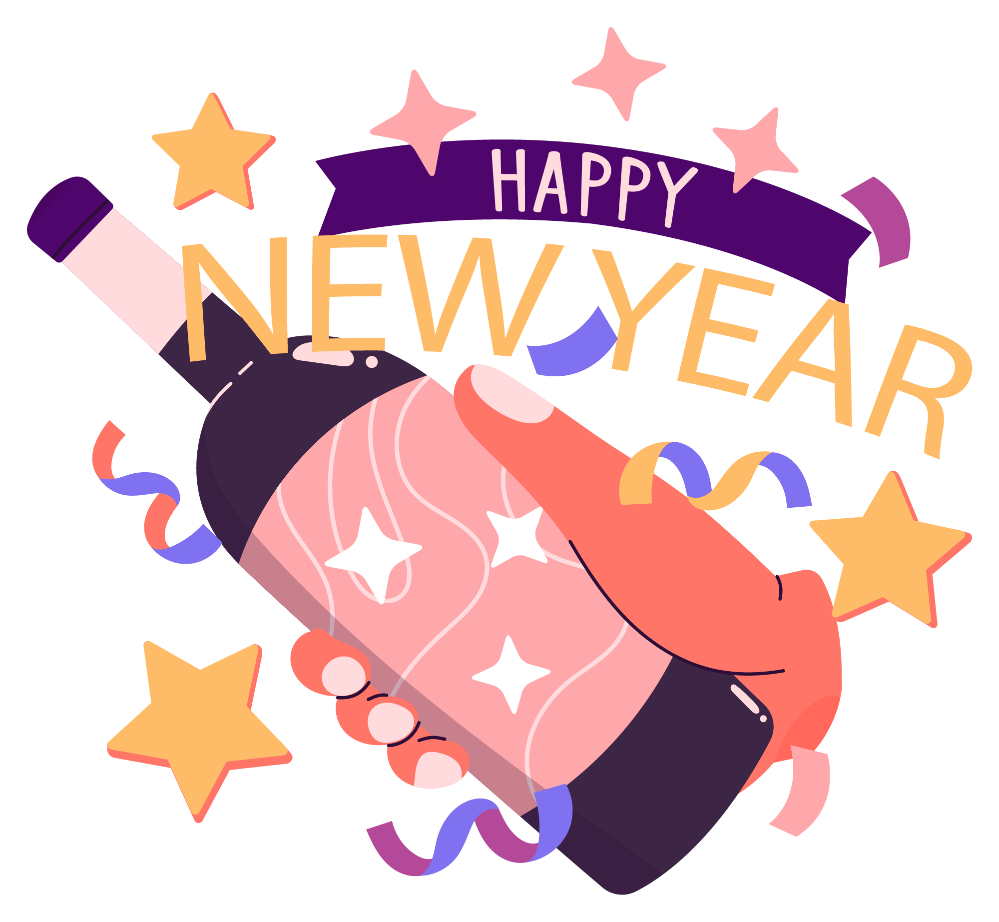 Preview for Happy-new-year-celebration-graphic-sticker-4d1f0