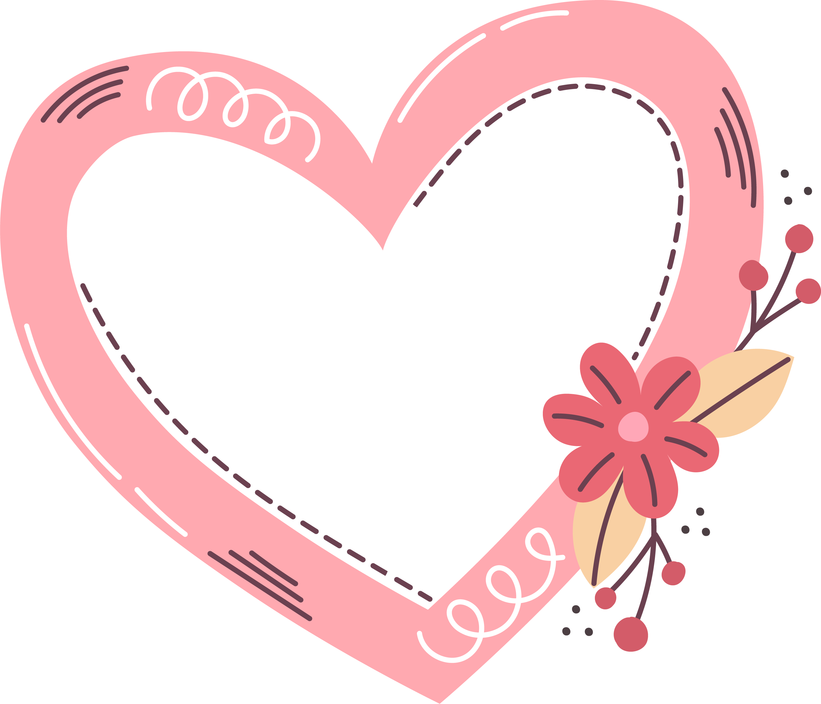 Preview for Floral-heart-illustration-love-design-sticker-b7c20