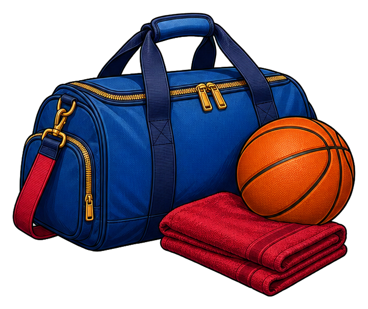 Preview for Basketball Duffel Sticker Graphic