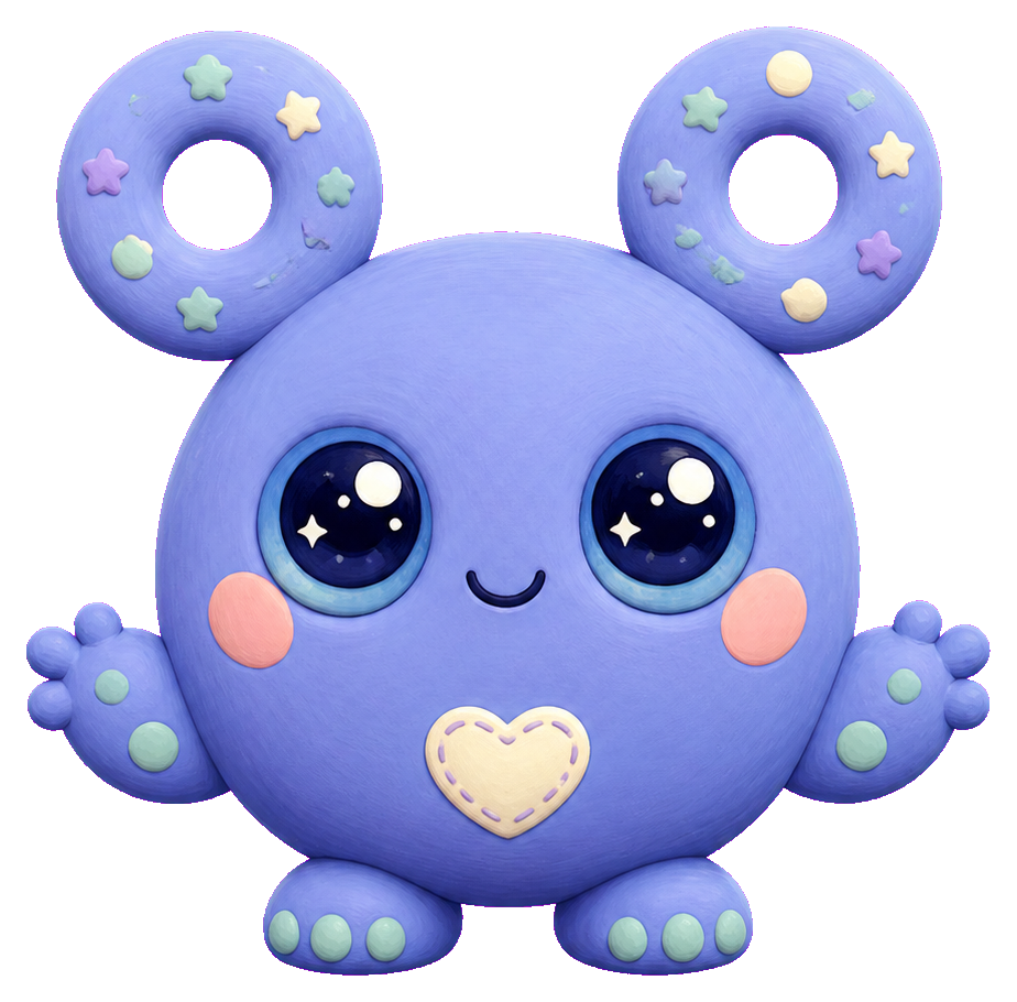 Preview for Periwinkle Ring-ear Alien Sticker