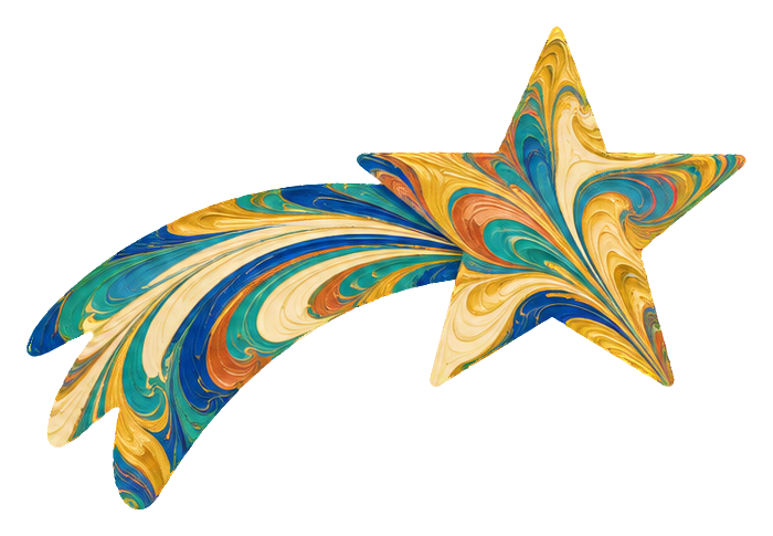 Preview for Marbled Celestial Shapes Shooting Star