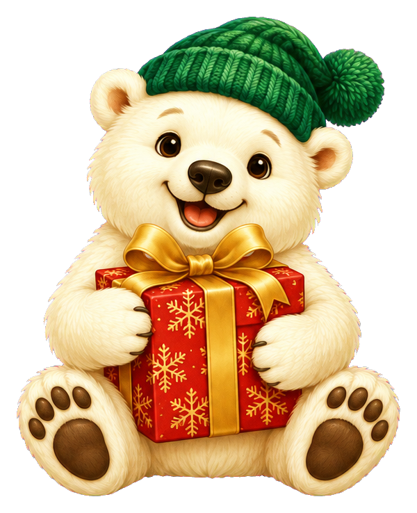 Preview for Polar Bear Hugging Christmas Gift