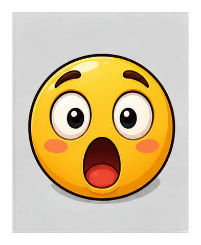 Preview for Shocked Face Sticker For Memes And Designs
