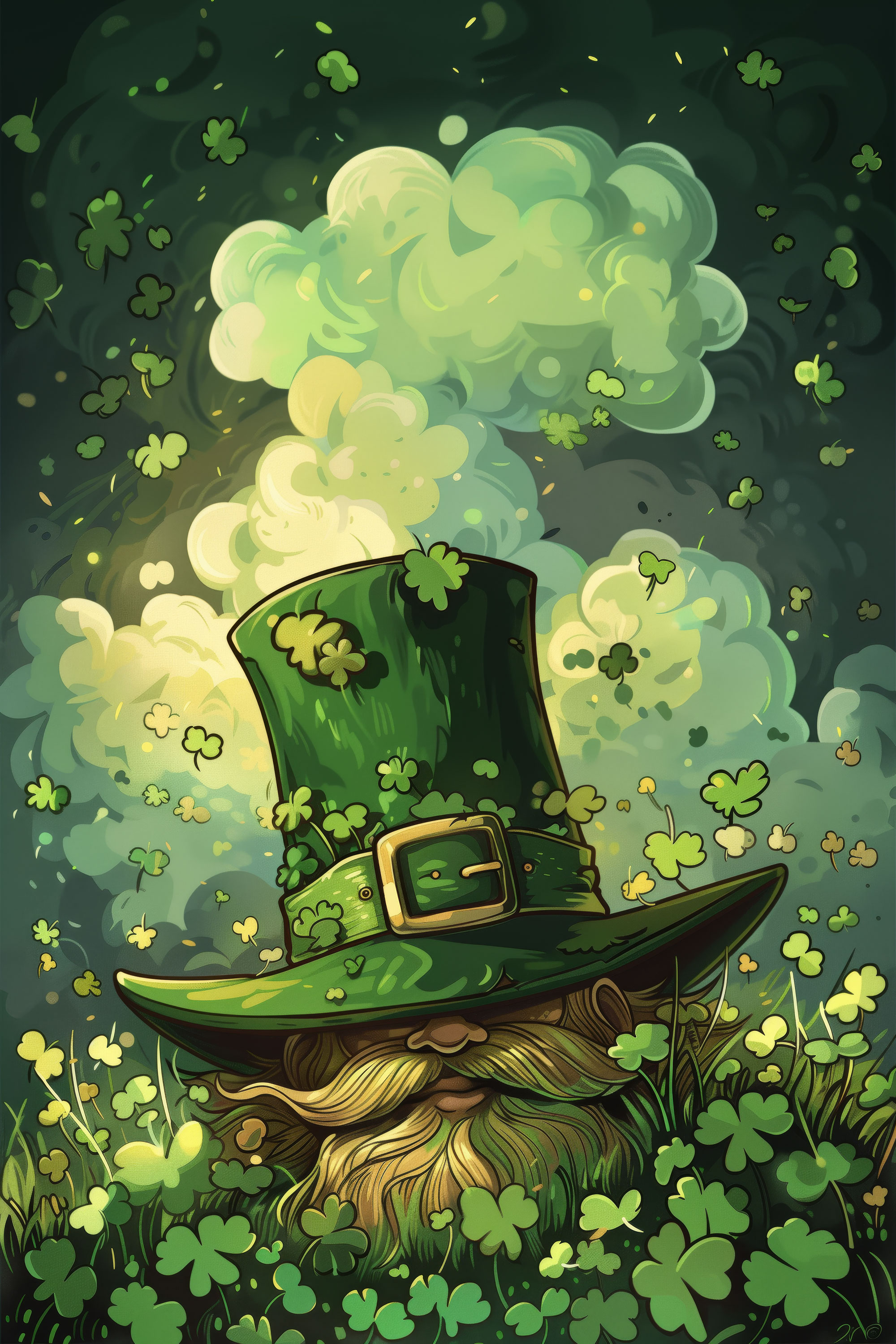 Preview for Lucky-leprechaun-hat-illustration-st-patricks-background-794f0