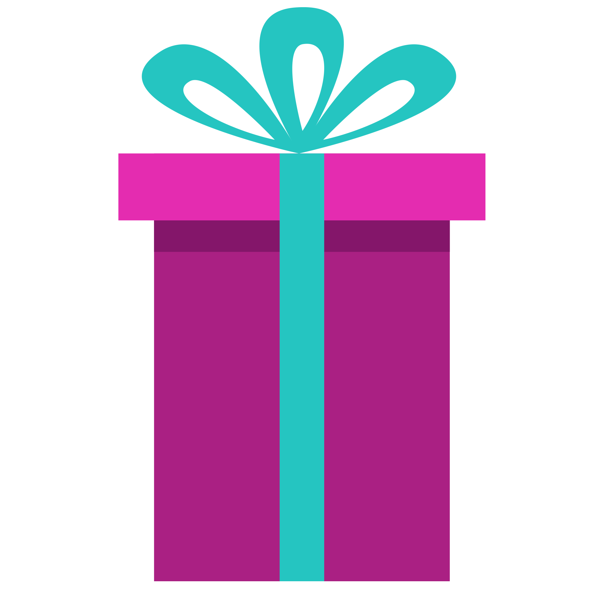 Preview for Gift-box-icon-pink-teal-christmas-sticker-fd77a