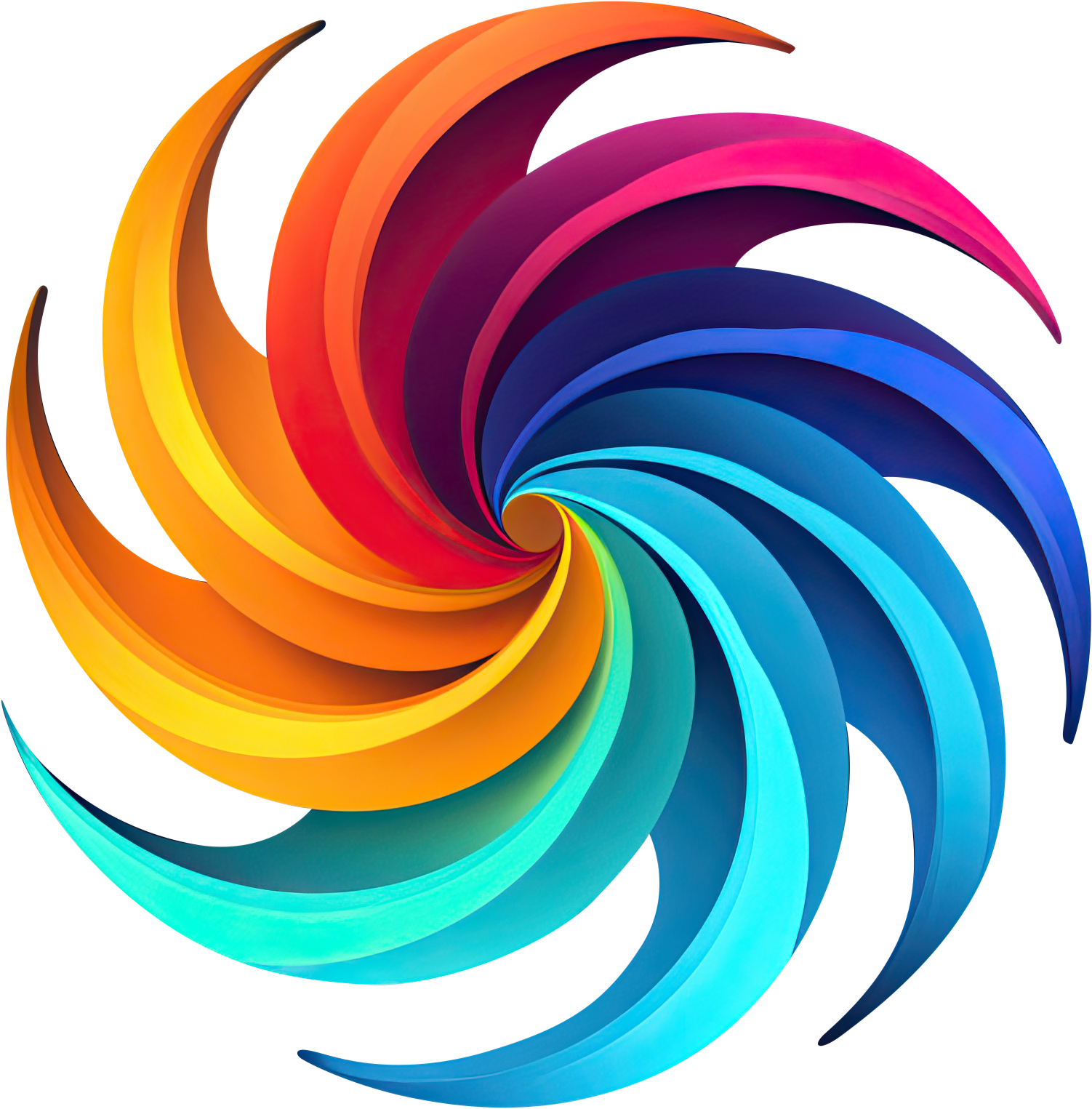 Preview for Vibrant-spiral-design-element-logo-colorful-sticker-334c1