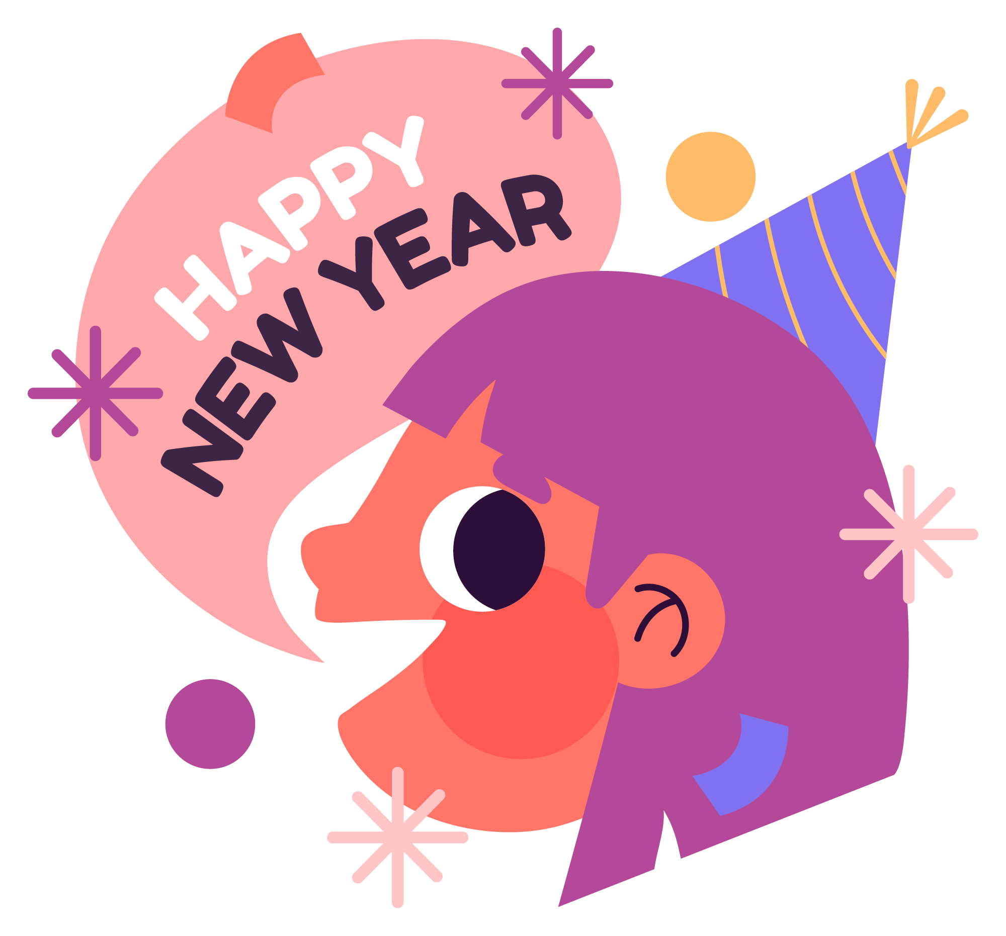 Preview for Happy-new-year-celebration-template-sticker-13878