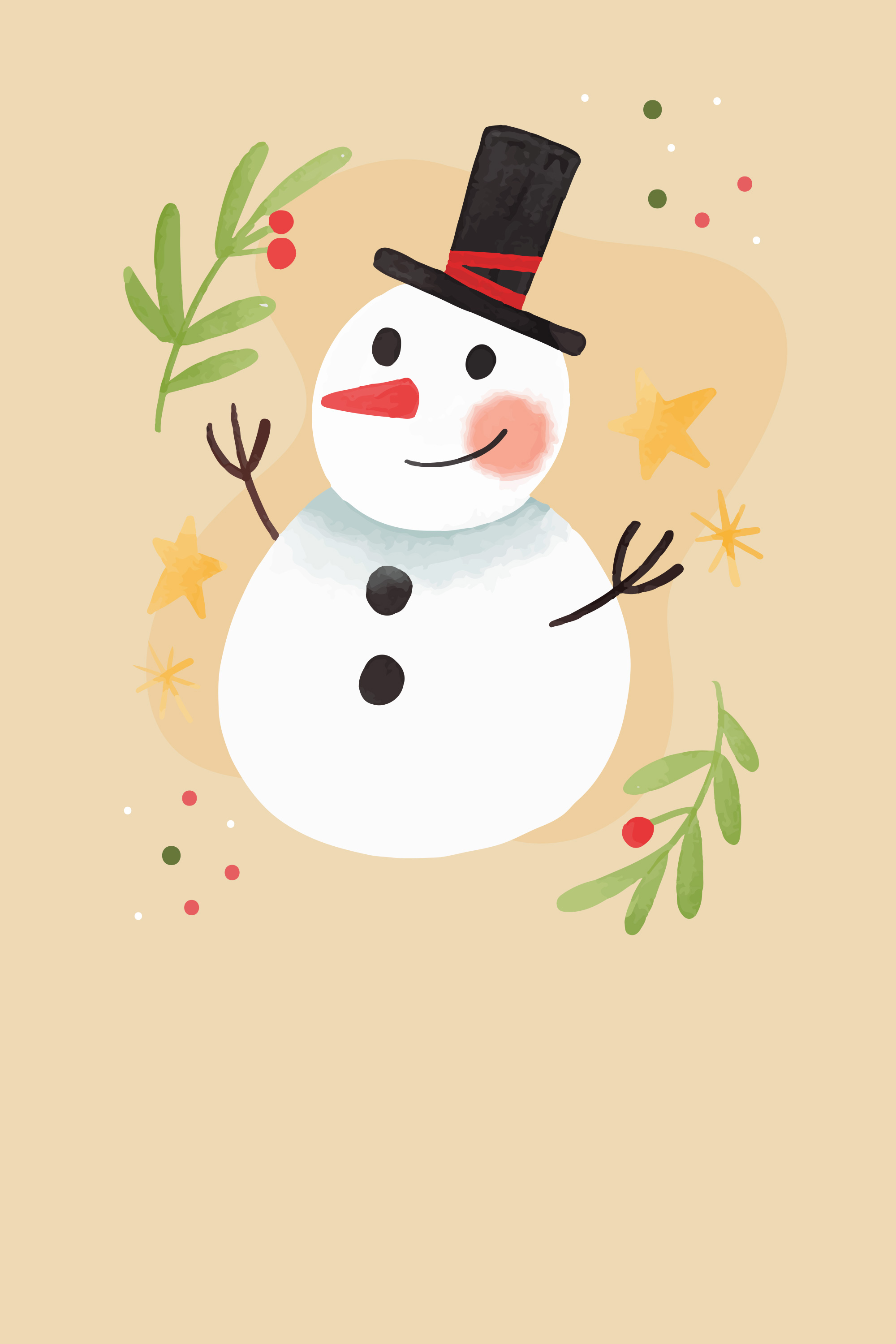 Preview for Festive-snowman-illustration-christmas-background-4e04f