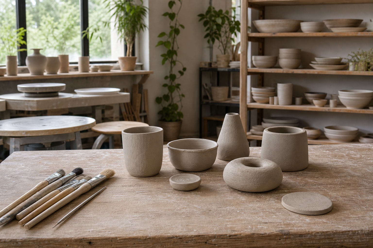 Preview for Ceramic Studio Background Stock Image