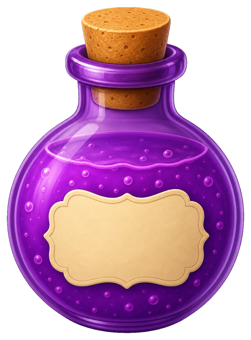 Preview for Purple Potion Bottle Sticker