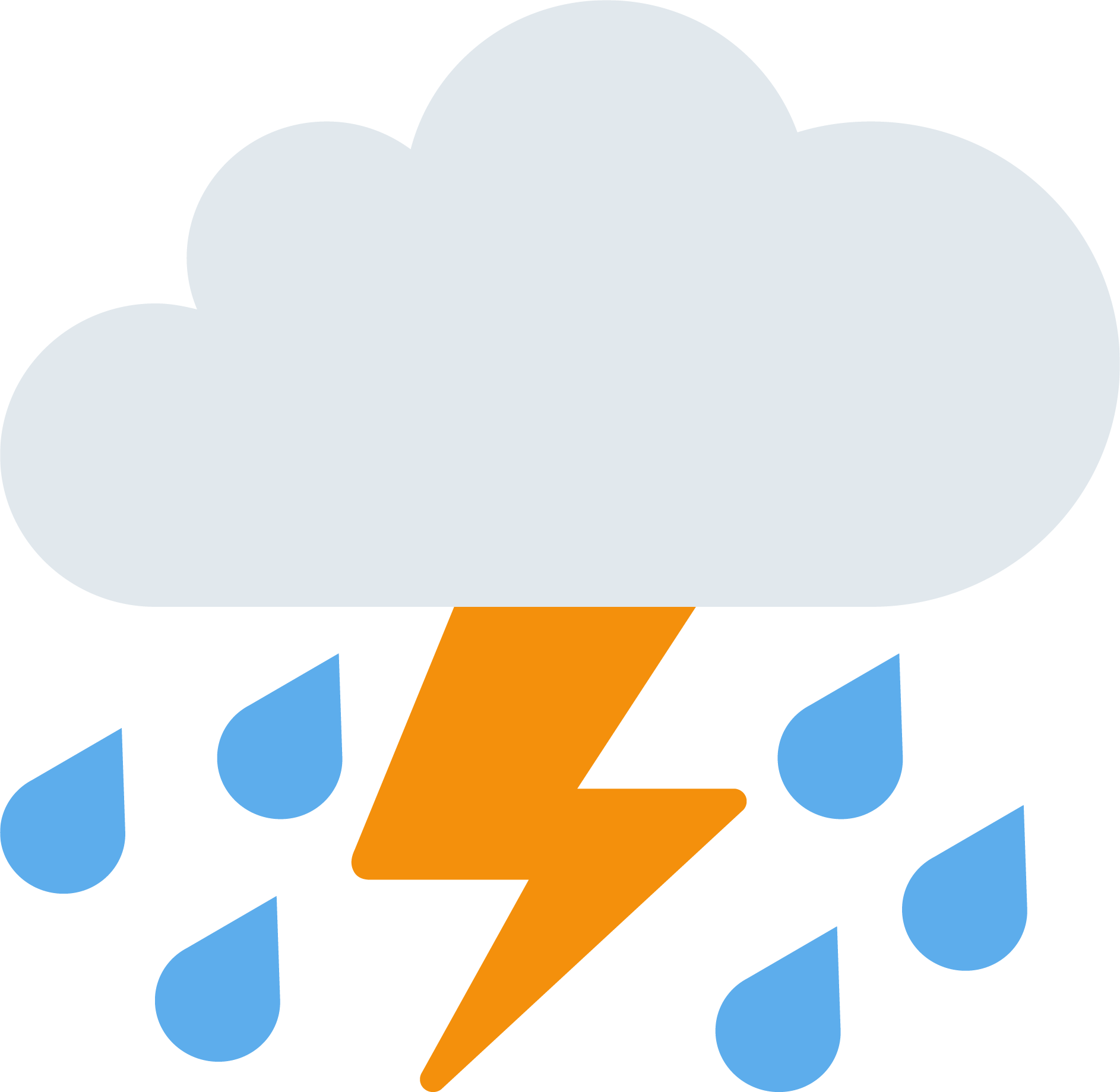 Preview for Thunderstorm-weather-icon-emoji-classic-sticker-f1cbe