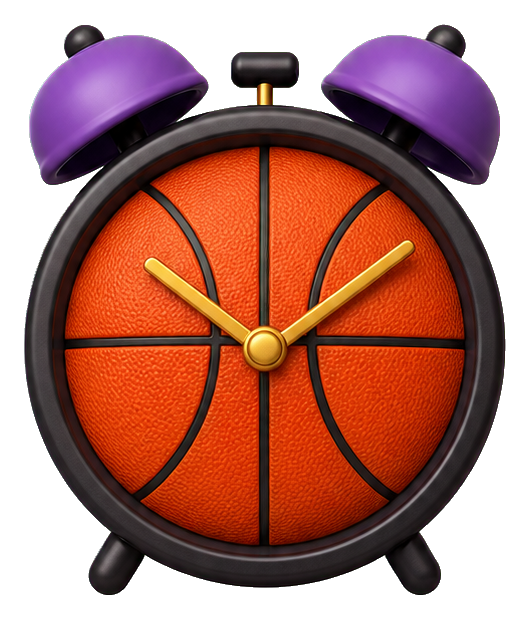 Preview for Basketball Alarm Clock Sticker