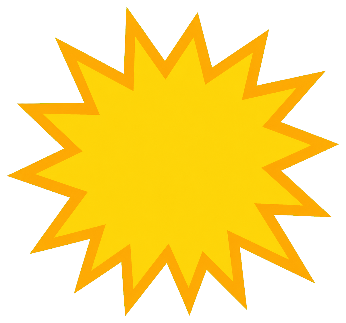 Preview for Starburst Shape Sticker Graphic