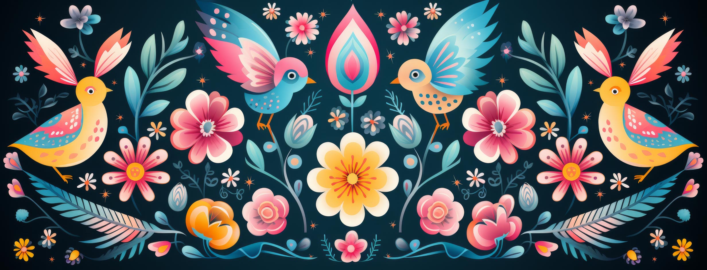 Preview for Floral-bird-design-easter-facebook-background-0ab5e