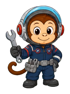 Preview for Space Mechanic Monkey Sticker