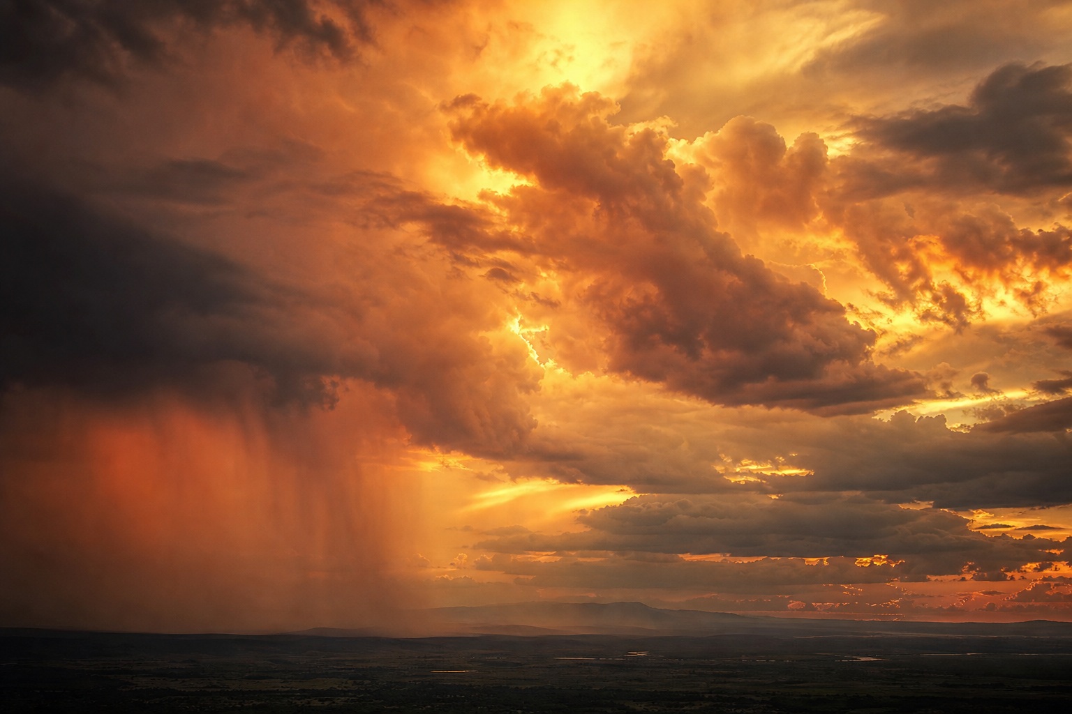 Preview for Amber Monsoon Sky Background