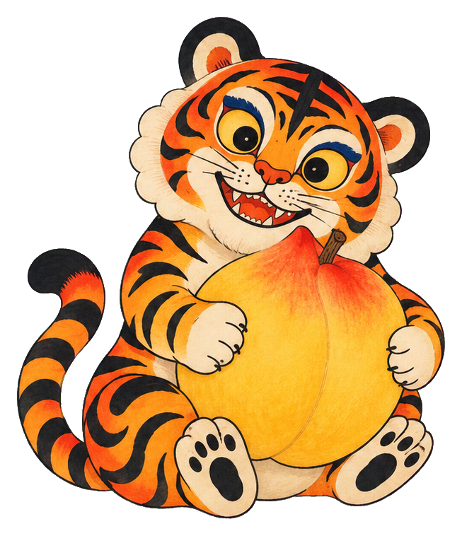 Preview for Folk Tiger Peach Of Luck