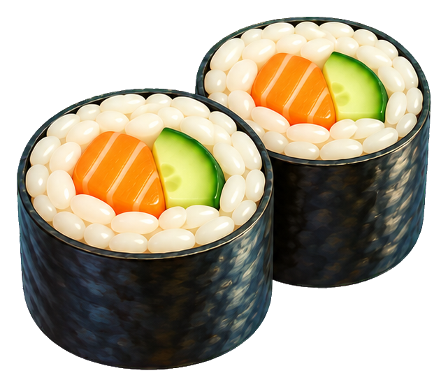 Preview for 3d Picnic Snacks Sushi Pair