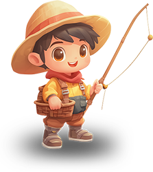 Preview for Cartoon-fisherman-character-sticker-aaaf7