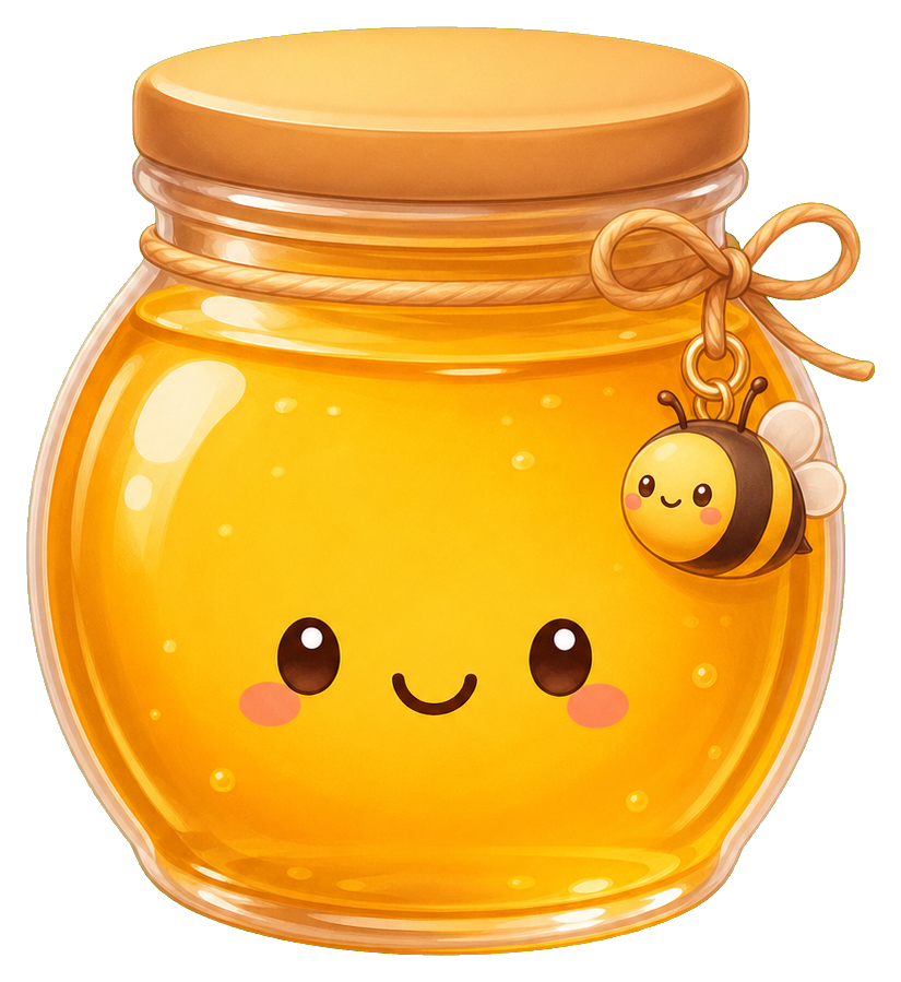 Preview for Kawaii Honey Jar Sticker
