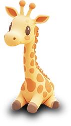 Preview for Cartoon-giraffe-illustration-animal-sticker-df0b7