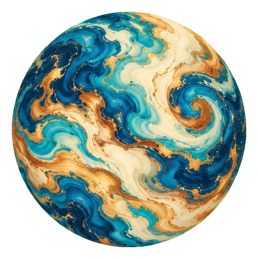 Preview for Marbled Celestial Shapes Full Moon
