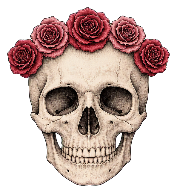 Preview for Rose Crown Skull Sticker