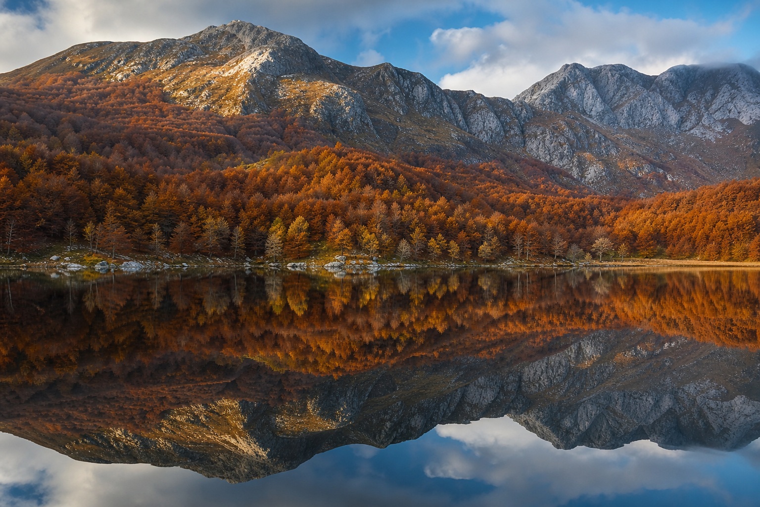 Preview for Mountain Lake Reflection Stock Background